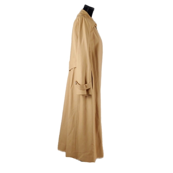Herve Bernard by Bernard Holtzman Camel Wool Blend Trench Coat - Picture 6 of 10